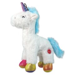 Hračka Dog Fantasy Stuffed Toy jednorožec pískací mix barev 26cm