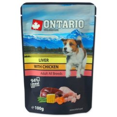Kapsička Ontario játra s kuřecím ve vývaru 100g