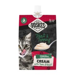 Voskes Cream Snacks Cat s tuňákem a hovězím 90 g