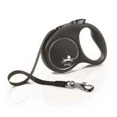 Flexi New Classic pásek M 5 m (25 kg) černá