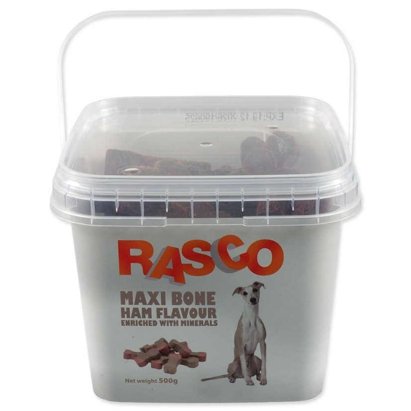Pochoutka Rasco kalciová kost se šunkou 6cm 500g