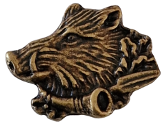 Divočák s trubkou (odznak na klobouk)