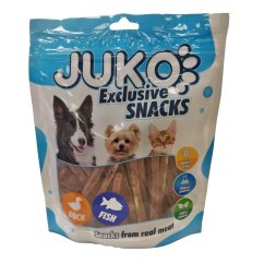 Duck, cod & vegetable Strips JUKO Snacks 250 g 