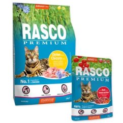 Krmivo Rasco Premium Adult kuře  2kg + 5 kapsiček ZDARMA