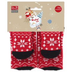 Ponožky Dog Fantasy Winter Tale Vánoční pro páníčka i mazlíčka, 36cm a 11cm