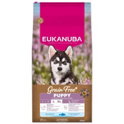 Krmivo EUKANUBA Grain Free Puppy Large rich in ocean fish 12kg