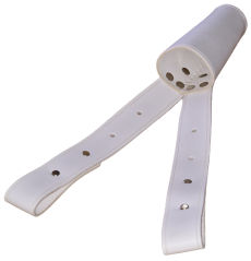 Držák praporu na opasek - bílý