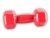 Jednoručka Vinyl Dumbell 3kg red