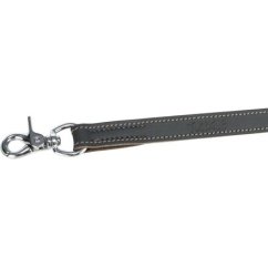 Vodítko RUSTIC kožené, XS-S:  1,20 m / 12 mm , šedá