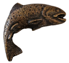 Pstruh ve skoku (odznak na klobouk)