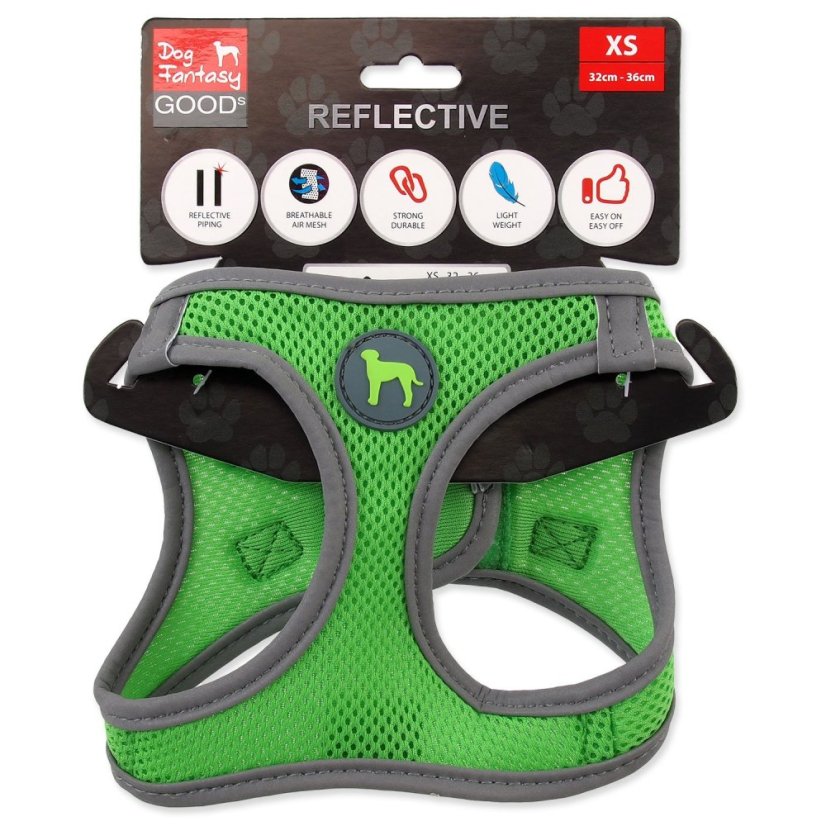 Postroj Dog Fantasy Puppy XS limetka 32-36cm