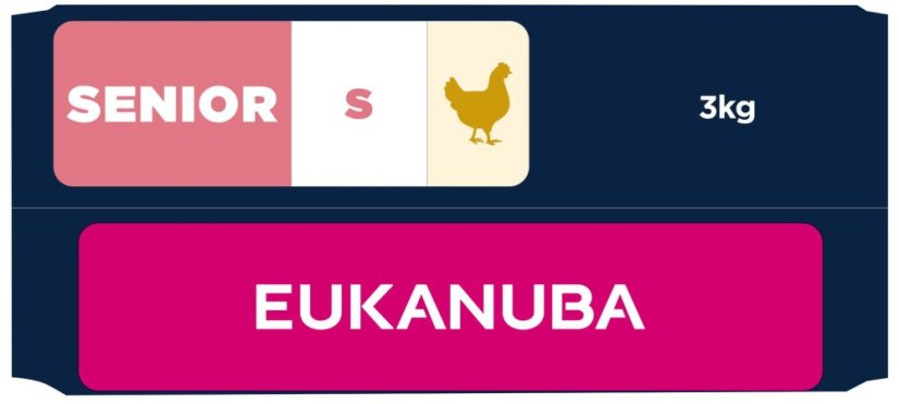 Krmivo EUKANUBA Senior Small rich in fresh chicken 3kg