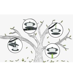 Krmítko venkovní Finch talíř zelená