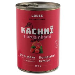Konzerva LOUIE kachní s brusinkami 400g