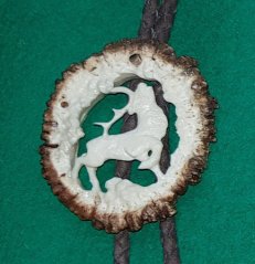 Vyřezávané bolo růže - jelen