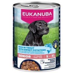 Konzerva EUKANUBA Senior bohatá na pstruha s batáty 400 g