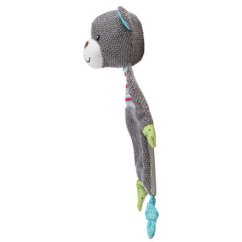 JUNIOR plyšový medvídek s šustící fólií,  28 cm
