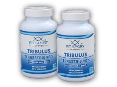 2x Tribulus Terrestris 90% + Vitamin B6 + Zinc 100 kapslí