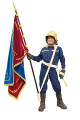 Držák praporu bílý