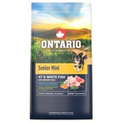Krmivo Ontario Senior Mini Fish & Brown Rice 6,5kg