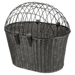 Transportní košík na řidítka, 44 x 34  x 41cm, antracit (max. 5kg)