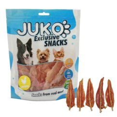 Chicken Soft Jerky with Rawhide JUKO Snacks 250 g