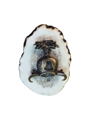 Sokolnická čepička (parohové bolo - řez)