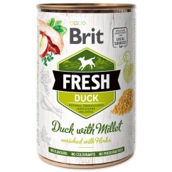 Konzerva Brit Fresh kachna s prosem 400g
