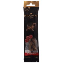 Pochoutka Prospera Plus Hovězí a surová kůže pletená tyčinka 1ks 15cm