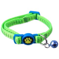 Obojek Magic Cat Nylon XS limetka 1x19-31cm