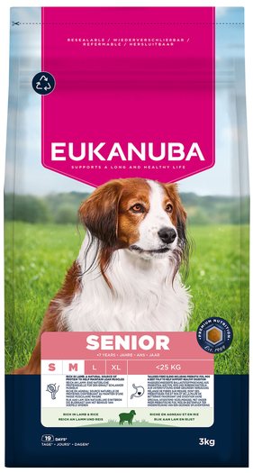 Krmivo EUKANUBA Senior Small and Medium rich in lamb 3kg