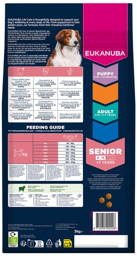 Krmivo EUKANUBA Senior Small and Medium rich in lamb 3kg