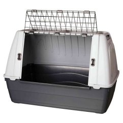 Transportní box JOURNEY, M: 88 x 58 x 51 cm, černá/šedá