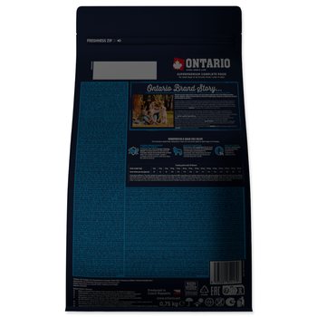 Krmivo Ontario Adult All Breeds Monoprotein Turkey & Sweet Potatoes 0,75kg