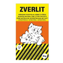 ZVERLIT oranžový podestýlka jemná s vůní 6 kg