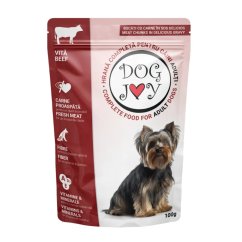 Dog Joy hovězí v omáčce, kapsa 100 g