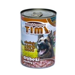 TIM Dog drůbeží, konzerva 400 g