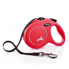 Flexi New Classic pásek L 5 m (50 kg) červená