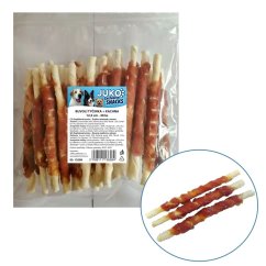 Tyčinka buvolí obalená kachním masem JUKO Snacks 12,5 cm (30 ks)