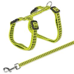 Postroj Trixie pro kočky s vodítkem s reflexními prvky 22–42cm*10mm, 1,20m