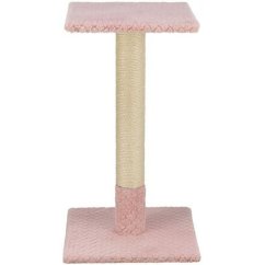 Škrabací sloupek BEANA, 69 cm, vzorovaný plyš, starorůžová - LIMITOVANÁ NABÍDKA