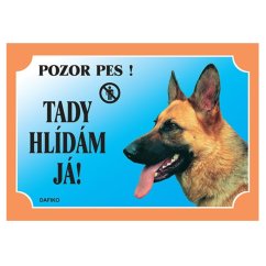 Cedulka Dafiko NĚMECKÝ OVČAK z boku