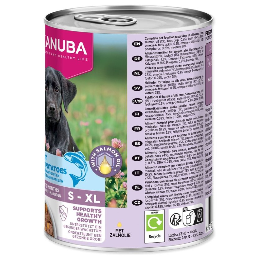 Konzerva EUKANUBA Puppy bohatá na pstruha s batáty 400 g