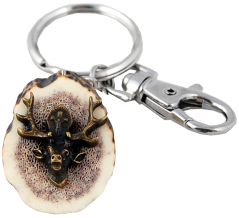 Svatý Hubert (parohová klíčenka)