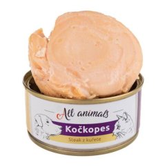 ALL ANIMALS konzerva KOČKOPES steak z kuřete, 100 g