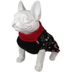 Svetr Dog Fantasy Winter Tale vánoční motiv černý S