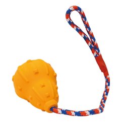 Vrhací "HOKAIDO" z přírodní tvrdé gumy 10 / 43 cm na laně, HipHop Dog