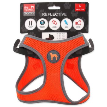 Postroj Dog Fantasy Puppy L oranžový 46-53cm