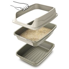 WC s prosévacím sítem podestýlky EASY